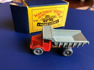 Vintage Moko Lesney Matchbox Series No 6 With Box