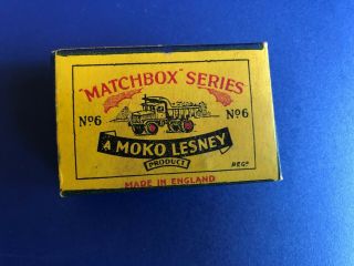 Vintage Moko Lesney Matchbox Series No 6 with Box 2