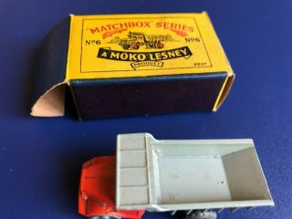 Vintage Moko Lesney Matchbox Series No 6 with Box 7