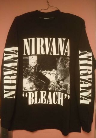 Nirvana Bleach Subpop Longsleeve Tour Shirt Sonic Youth Dinosaur Jr