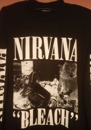 Nirvana bleach subpop longsleeve tour shirt sonic youth dinosaur jr 2