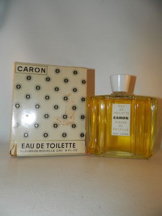 Caron Perfume Fleurs De Rocaille 8 Oz Eau De Toilette Edt Vintage Giant Rare
