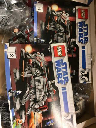 LEGO Star Wars AT - TE Walker 7675 / Bags Open Box Vintage NOS 5