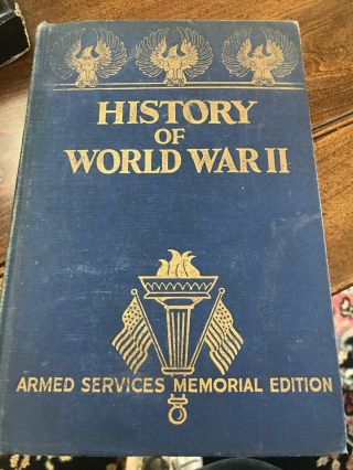 History Of Ww 2 / 1945 Armed Services Edition / 1st Edition / F.  Miller