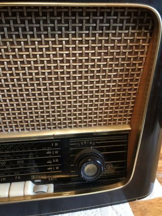 Vintage MidCentury West German 23” “AJA ELECTRONICS” STEREO Tube Radio 6