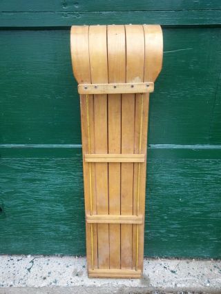 Vintage Wooden Toboggan 46 " Long By 11 " Wide Great Patina