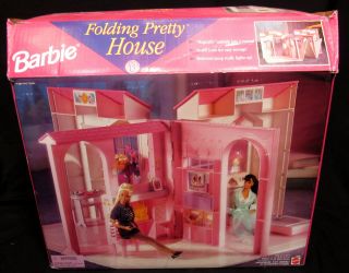 Vintage Barbie Folding Pretty House - - Mattel 16961 Light