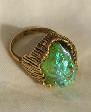 (inv 369) - Gorgeous " Lava " Ring - Schiaparelli