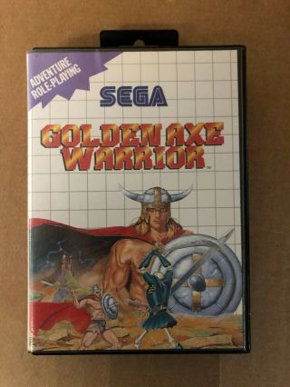 Golden Axe Warrior (sega Master,  1991) Cib - Rare Upc