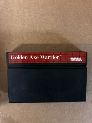 Golden Axe Warrior (Sega Master,  1991) CIB - RARE UPC 4