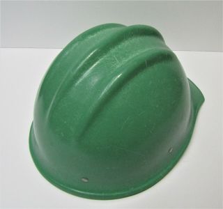 Vintage GREEN BULLARD 502 FIBERGLASS Hard Boiled HARD HAT REAL 4