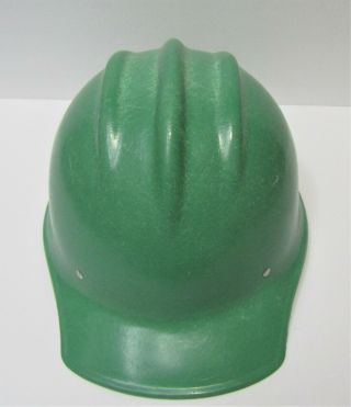 Vintage GREEN BULLARD 502 FIBERGLASS Hard Boiled HARD HAT REAL 5