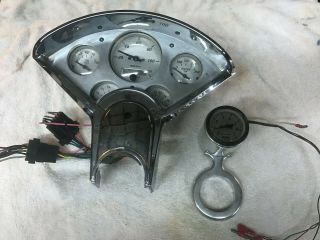 1955 Chevy Auto Meter Vintage Dash Assembly W/gauges,  Tach W/column Mount 1956