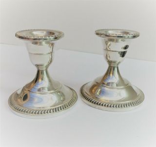 Solid Silver Candlesticks