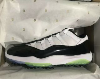 Nike Air Jordan Xi 11 Golf Shoes Concord Low Size 11.  5 Rare