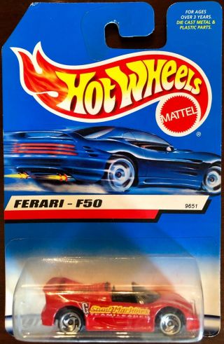 Hot Wheels Ferrari F50 India Only Blue Card Variation Ultra Rare