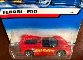 Hot Wheels Ferrari F50 India Only Blue Card Variation ULTRA RARE 3