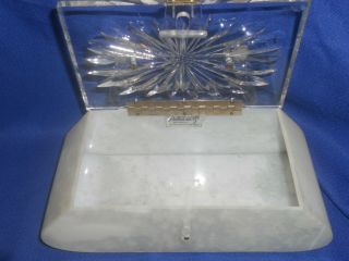 Patricia of Miami Lucite Purse Vintage 1950 ' s mother of pearl pattern 5