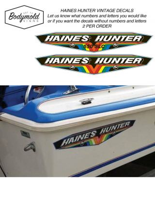 Haines Hunter Vintage Decals Early 1980 