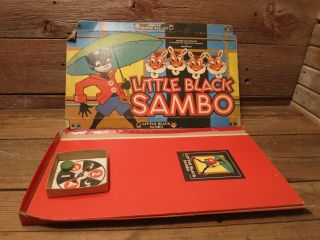 Vintage Little Black Sambo 1945 Cadaco - Ellis Black Americana Board Game - Parts