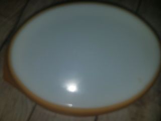 Vintage Pyrex 2.  5 Quart gold/butterscotch Oval Casserole Dish Bowl With Lid 045 4