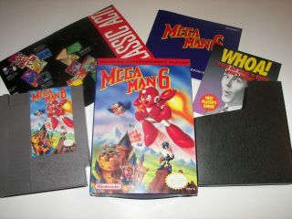 Vintage 1994 Nintendo Nes Mega Man 6 Entertainment System Video Game Cartridge