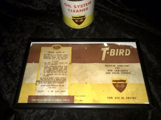 Vintage Ford Motor T - Bird Oil Can,  Ultra Rare,  Ford Motor Company,  Thunderbird 4