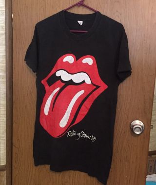 Vintage Rolling Stones 1989 North American Tour Concert T - Shirt Size Large 3