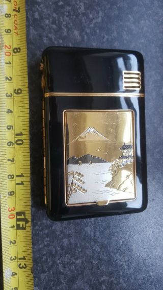 STUNNING JAPANESE STYLE VINTAGE PETROL CASE - LIGHTER.  IMMACULATE.  PERFECT. 2