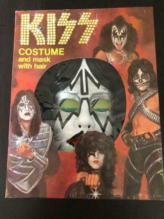 Rare Kiss Ace Frehley Costume And Mask With Hair 1978 Aucoin