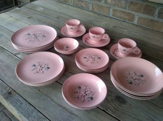 Vintage Taylor - Smith - Taylor Pink Dishes 29 Pc.