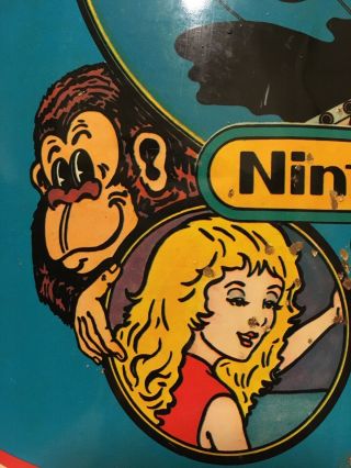 Very Rare 1982 Donkey Kong Trash Can atari mario nintendo collectible vintage 7