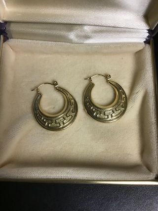 Estate Vintage 14k Yellow Gold Earrings