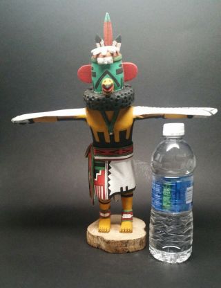 VINTAGE Authentic Kachina Doll EAGLE (Kwahu) HOPI Signed Deloria Adams 14 - 1/2 