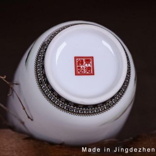 Jingdezhen Ceramic Vase Vintage Chinese Style Animal Vase Fine Smooth Surface Ho 4