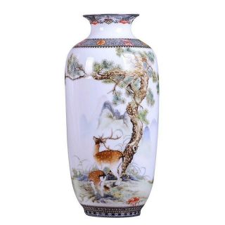 Jingdezhen Ceramic Vase Vintage Chinese Style Animal Vase Fine Smooth Surface Ho 6