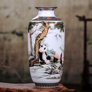Jingdezhen Ceramic Vase Vintage Chinese Style Animal Vase Fine Smooth Surface Ho 8