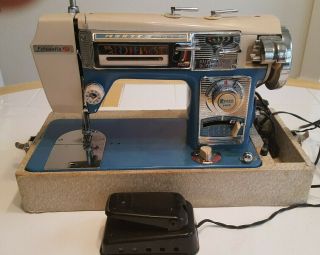 Morse Zig Zag 4400 Fotomatic Iv Sewing Machine Vintage 1960s W Case
