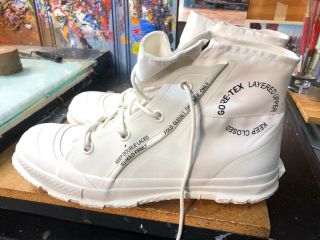 Converse Ct Mc18 Hi Vintage White Gore - Tex Boots Size Us 12 Men162584c Chuck