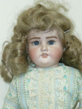 22.  5 " Antique Floradora Armand Marseille,  Blue Sleep Eyes,  Kid Body,  As Found