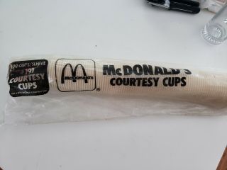 Mcdonalds Vintage Wax Cups In Mcdonalds Tube 100 Count Mega Rare 197