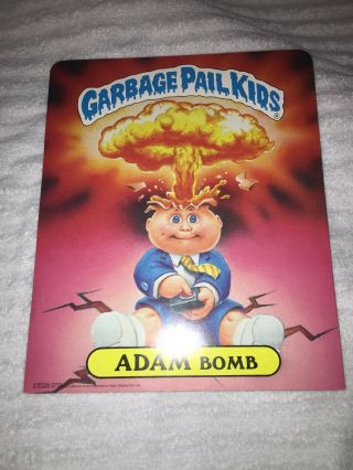Rare 1st Series Garbage Pail Kids Folder Adam Bomb Vintage 2 Pocket School 1986