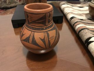 Old Hopi Pottery Geometric Design By Olive Toney Rare Vtg 3