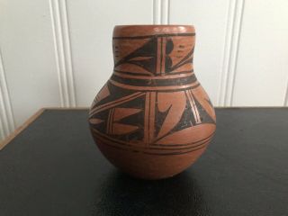 Old Hopi Pottery Geometric Design By Olive Toney Rare Vtg 8