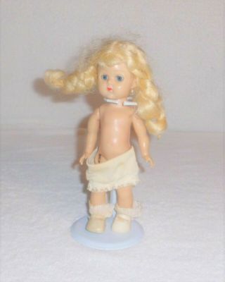 Vintage Vogue Strung Ginny Blonde Braids Doll 1950 