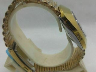 Vintage Rado Diastar Automatic Gold Plated Swiss Mens Wrist Watch White Diamond 3