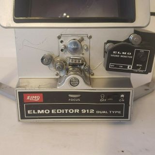 Elmo Editor 912 Dual Type 8mm Film Viewer 8 MADE IN JAPAN vintage 2