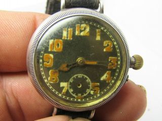 WW1 VINTAGE MILITARY STYLE TRENCH WATCH RUNNING, 7