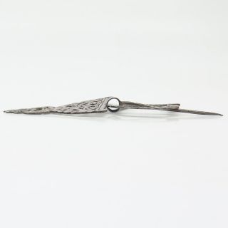 925 Sterling Silver Antique Hand of Fatima Penannular Shawl/Scarf Pin 5