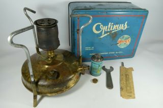 Old Vintage Optimus No 45 Paraffin Camping Stove Kerosene Burner